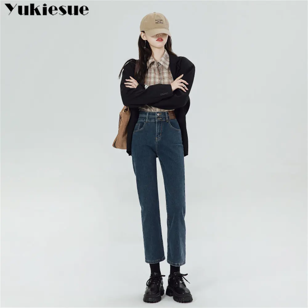 Mejor Precio En A Granel Jeans Simple Harajuku Winter Plus Velvet