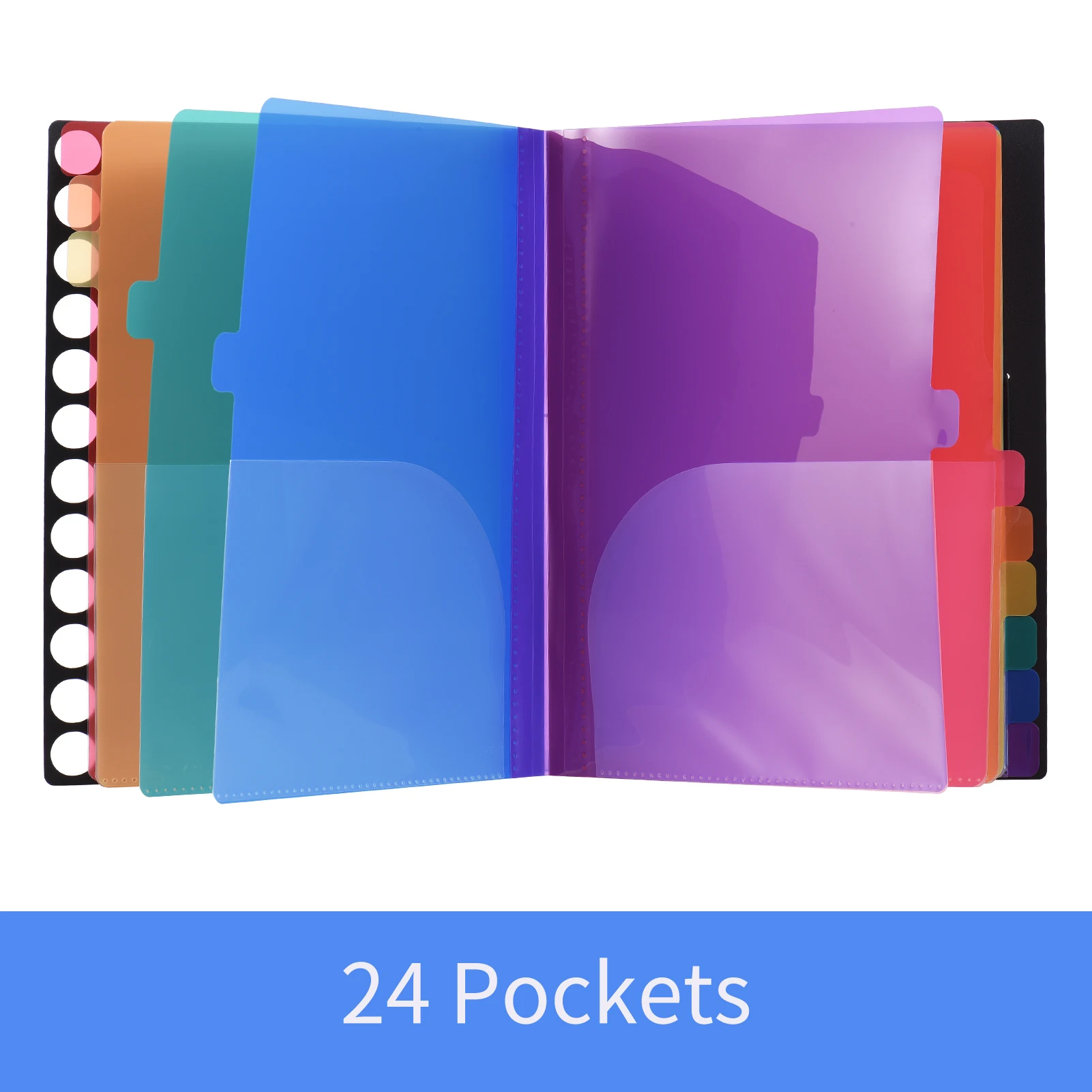 Expanding File A4 Folder Files Organizer Elastic String 24 Pocket Letter Size for Paper Documents Certificate Stationery Supplie