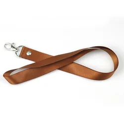 Universal Safety Lanyard with Metal Ring and Clasp (Coffee)
