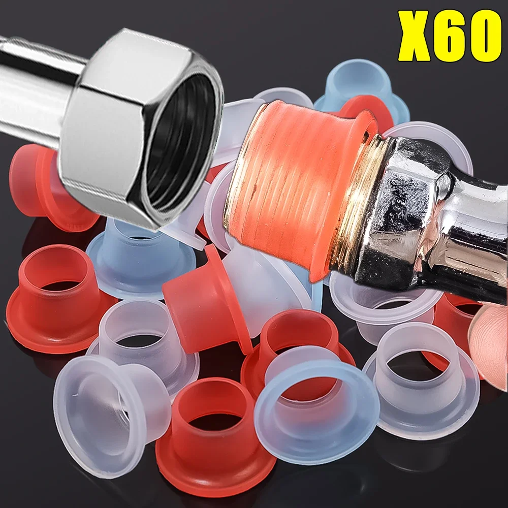 6010PcsFaucetLeakProofSealingGasketSiliconePipeHoseSealing