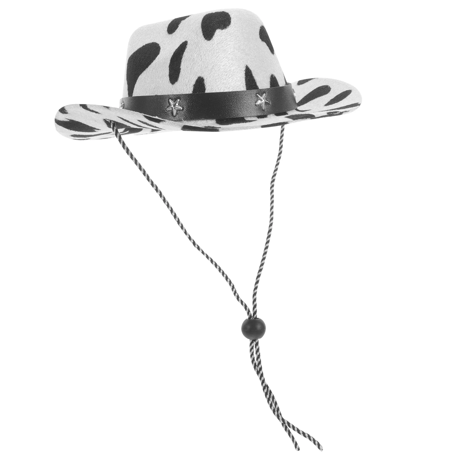 

Pet Sun Hat Adjustable Dog Hat Cow Grain Summer Hat Puppy Pet Hat