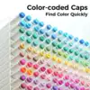 Ohuhu Oahu Marker Pen Alcohol Art Markers Color Marker Set Dual Tips Felt Pen Sketching Drawing Graffiti Manga School Supplies 4