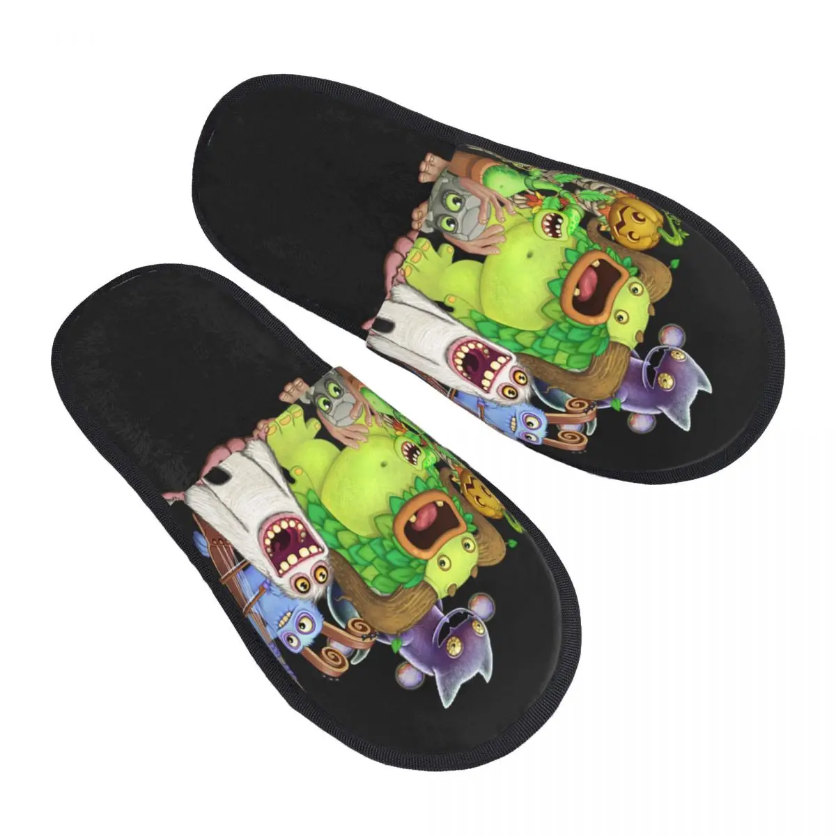My Singing Monsters House Pantofole Donna Soft Memory Foam Kawaii Cartoon Anime Game Slip On Bedroom Slipper Shoes