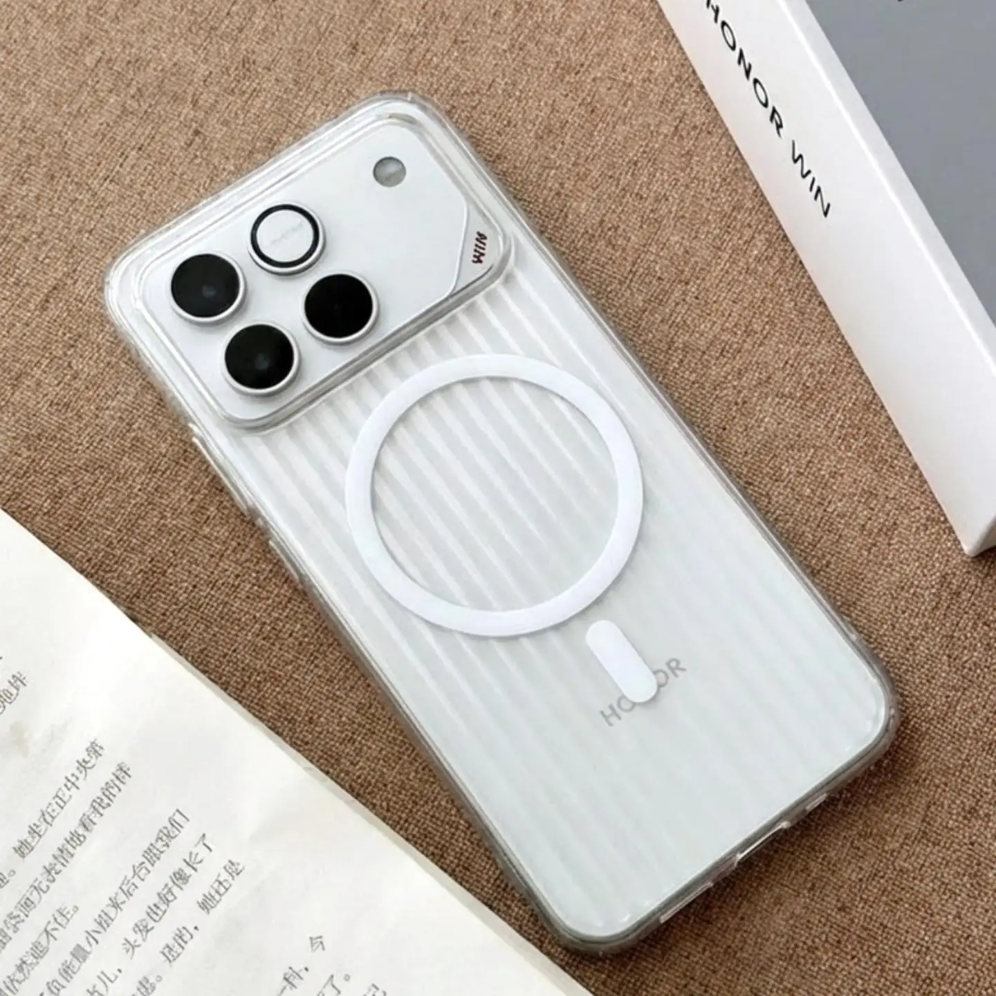 Luxury Frosted Transparent Magnetic Phone Case - Shockproof & Skin-Friendly