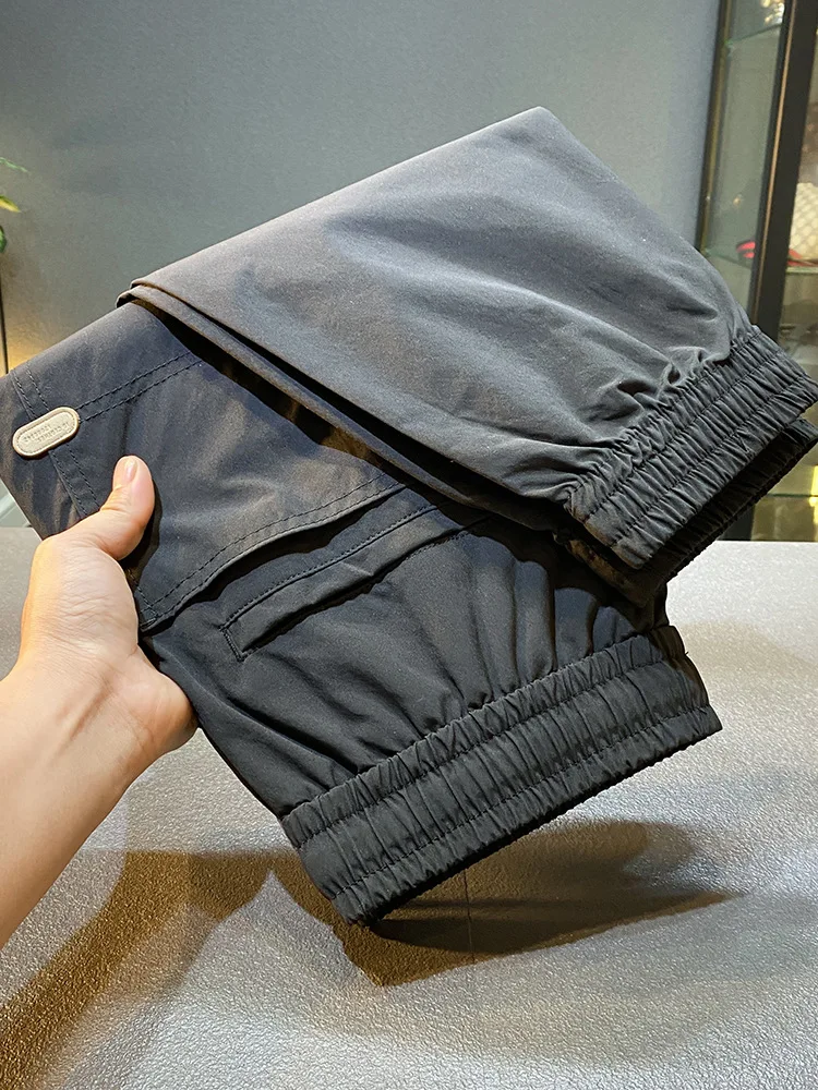 Summer Thin Casual Working Pants Men's Fashion Fashion Brand Loose Close up Ankle-Tied High Street Ruoshuai Track Sweatpants