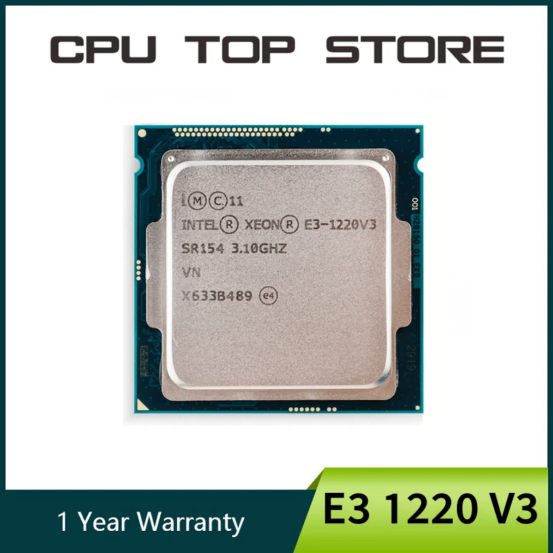 Processore Intel Xeon E3-1220 V6 Ricondizionato – 3.0 GHz Quad-Core Per Server/Workstation