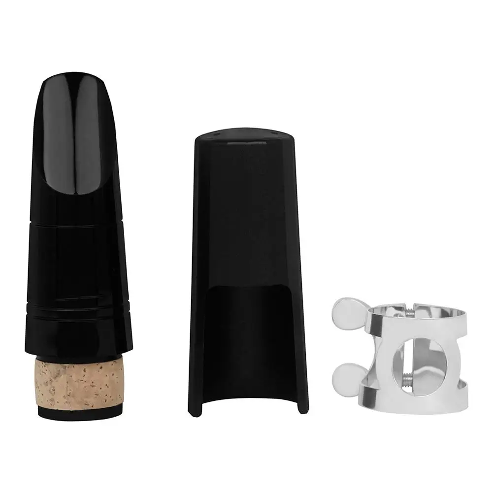 

Clarinet Mouthpiece With Plastic Cap Metal Ligature Blackclarinet B-flat Clarinet Mouthpieces Wind Instrument Accessories