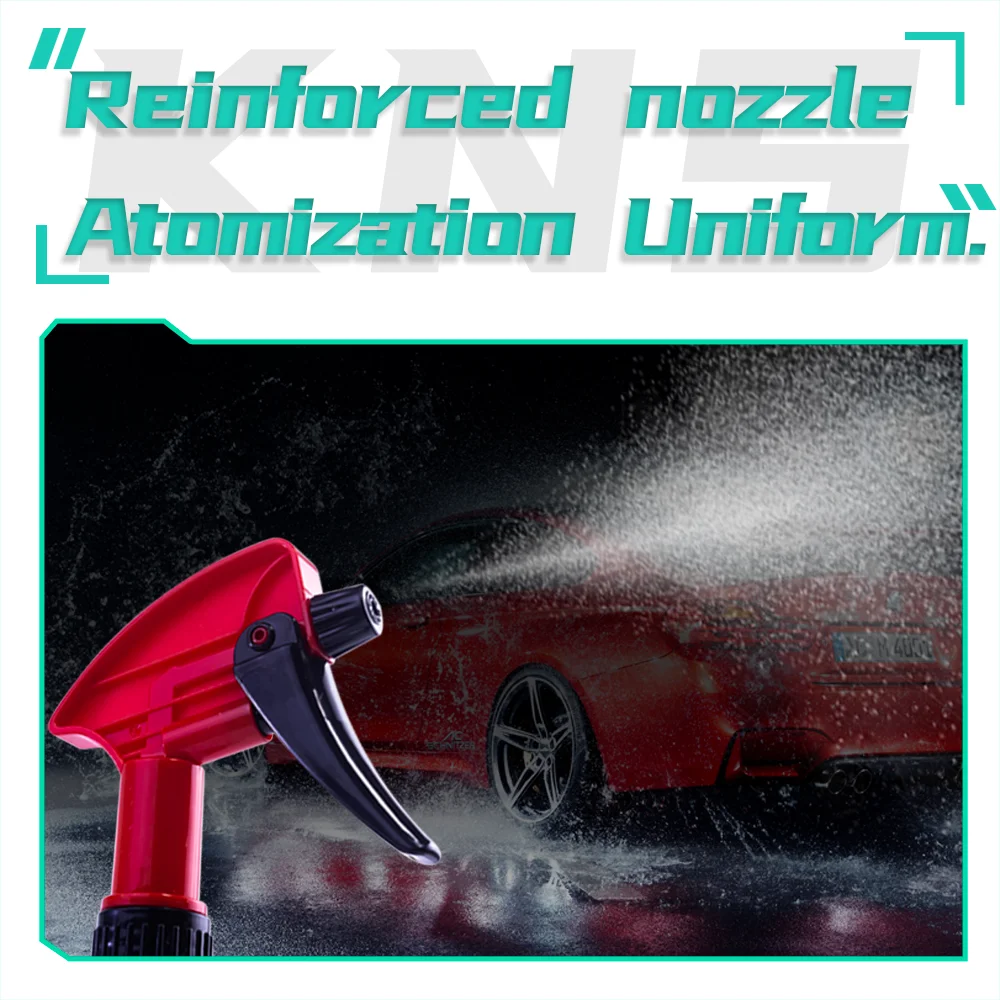 KUNAISI 750/500mL Portable Spray Bottle Refillable PE/Plastic Atomizer Adjustable Puzzle for Automotive Film Application