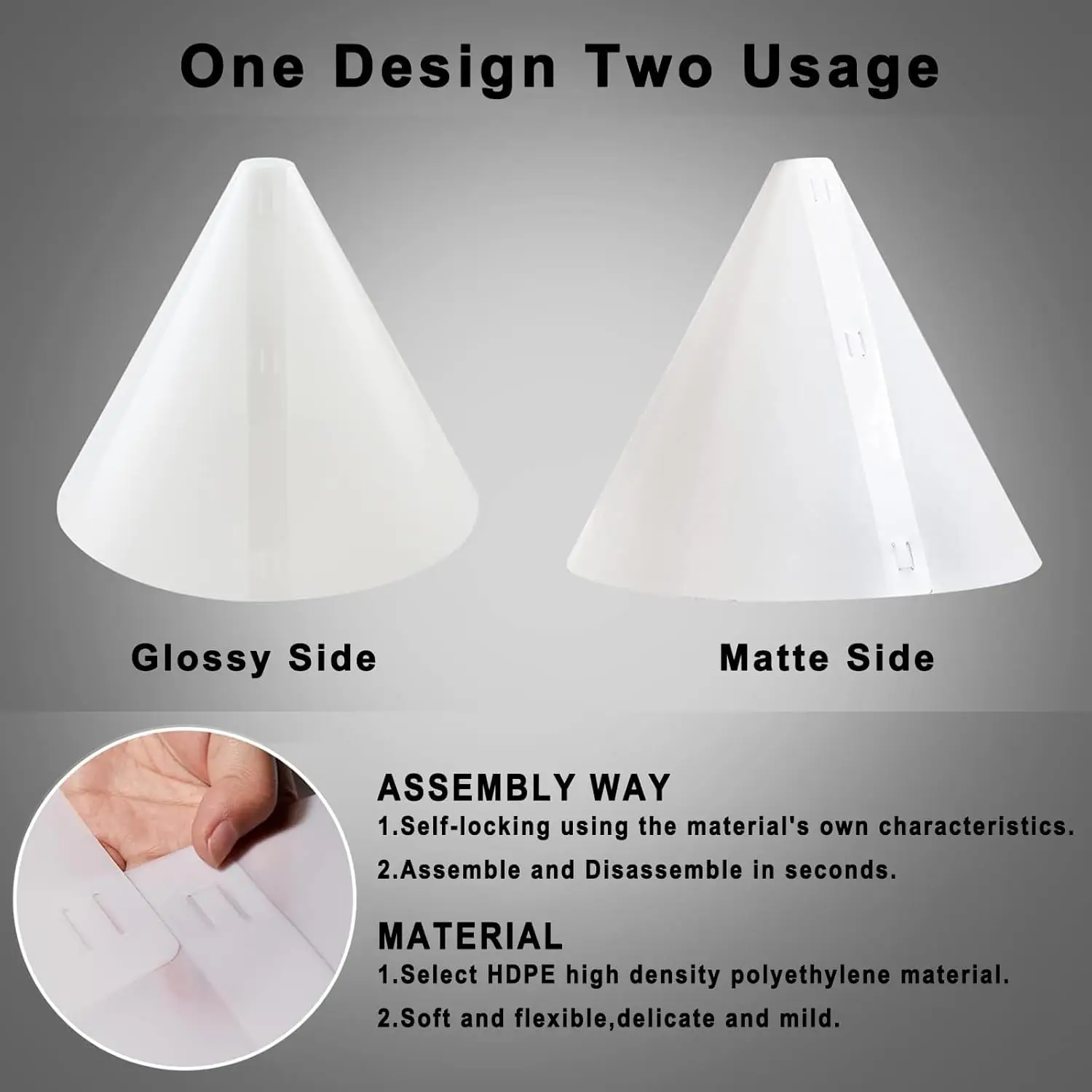 Diffusore A Cono Di Luce 360 Per Flash - Alternativa Alla Lightbox, Leggero E Portatile - Foto 3