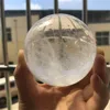 1pcs Natural White Clear Quartz Crystal Ball Mineral Stone Sphere For Decoration Home 2