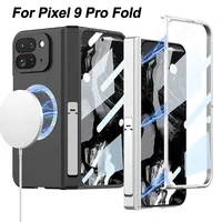 Wireless Charging Magnetic Hinge Case For Google Pixel 9 Pro Fold Screen Glass Protective Holder Cover For Pixel 9 Pro Fold Case 1
