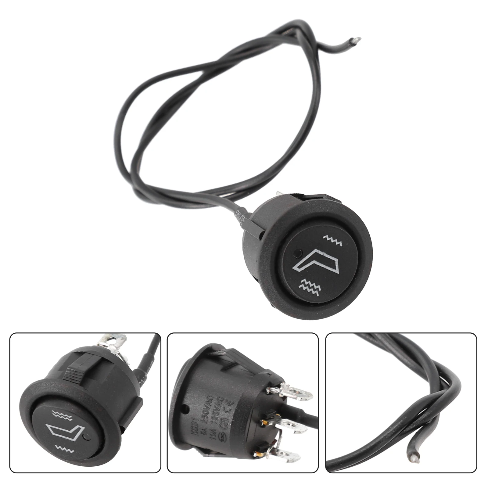 Camion Per Suv Moto Sedili Interruttore 12V 1Pc Auto Sedili Controllo Riscaldatore Interruttore Rocker Hi/Low Off Rotondo Riscaldato