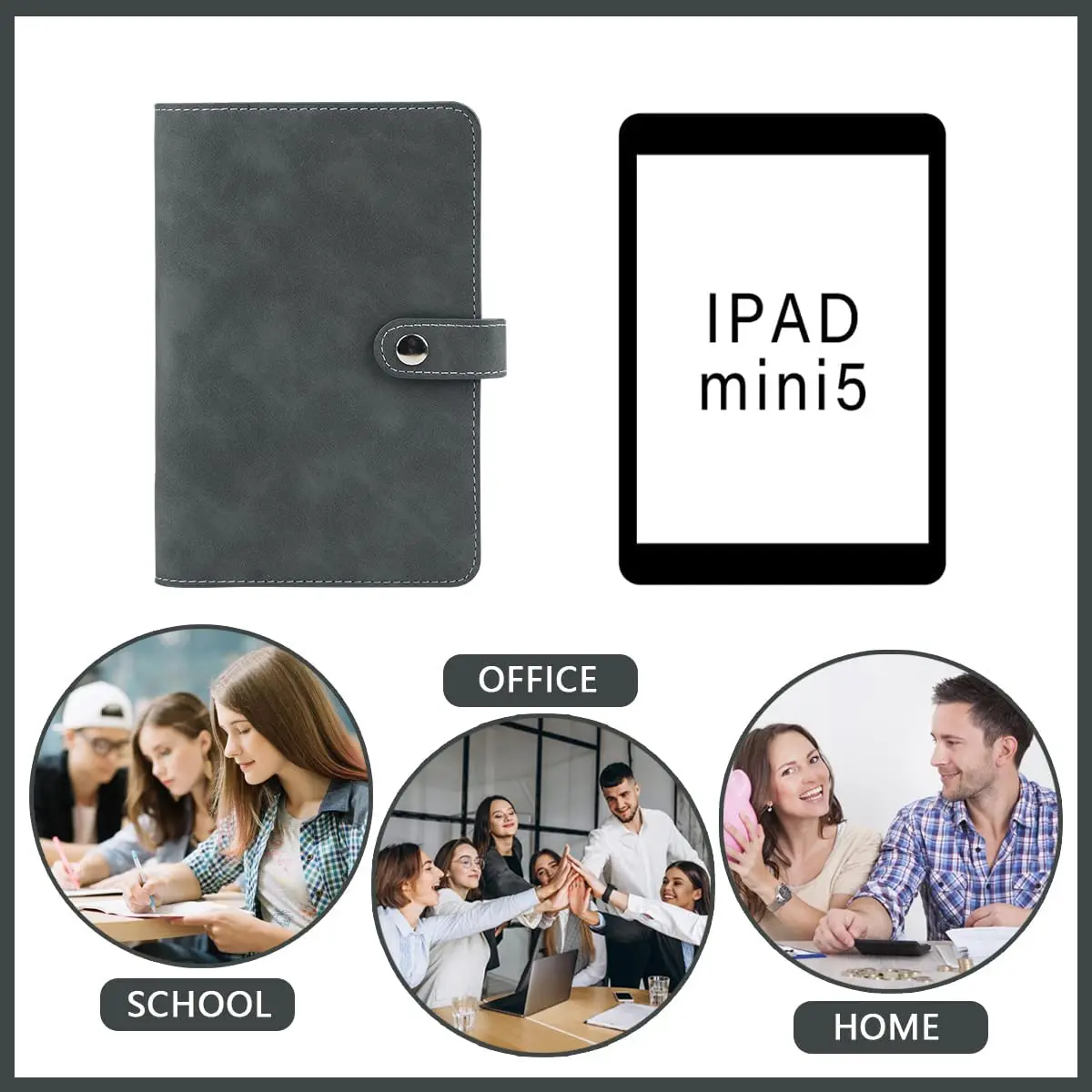 A6 Binder Budget Planner Notebook Pu Covers Folder 6 Hole Binder Pockets Plastic Binder Zipper Money Saving Enveloper 5