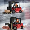 1/24 Car Model Alloy Light Music Spray Remote Control Forklift 11 Channel Engineering Car Remote Control Crane Boys Kids Toys 1