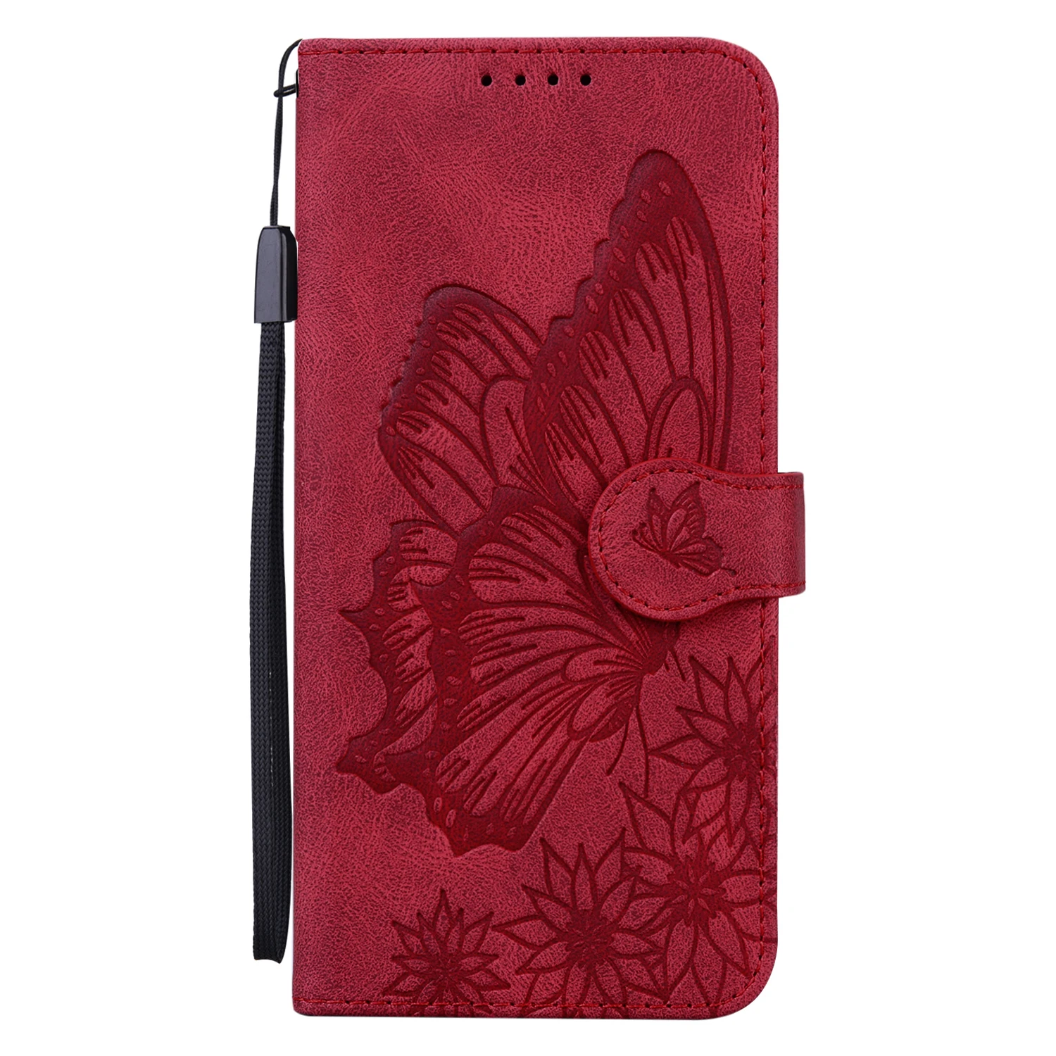 Butterfly Leather Phone Case For OPPO A16 A53 A52 A72 A5 A9 A92 A73 2020 A33 A53 A54 A74 A94 A55 A93 5G Wallet Bags Flip Cover