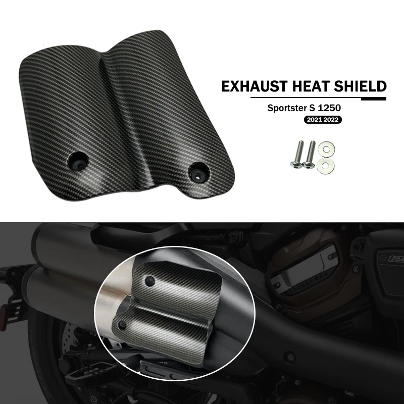

For Sportster S 1250 Motorcycle Exhaust Heat Shield Sportster1250 RH1250 2021 2022 Rear Passenger Heat Shield Covers Accessories