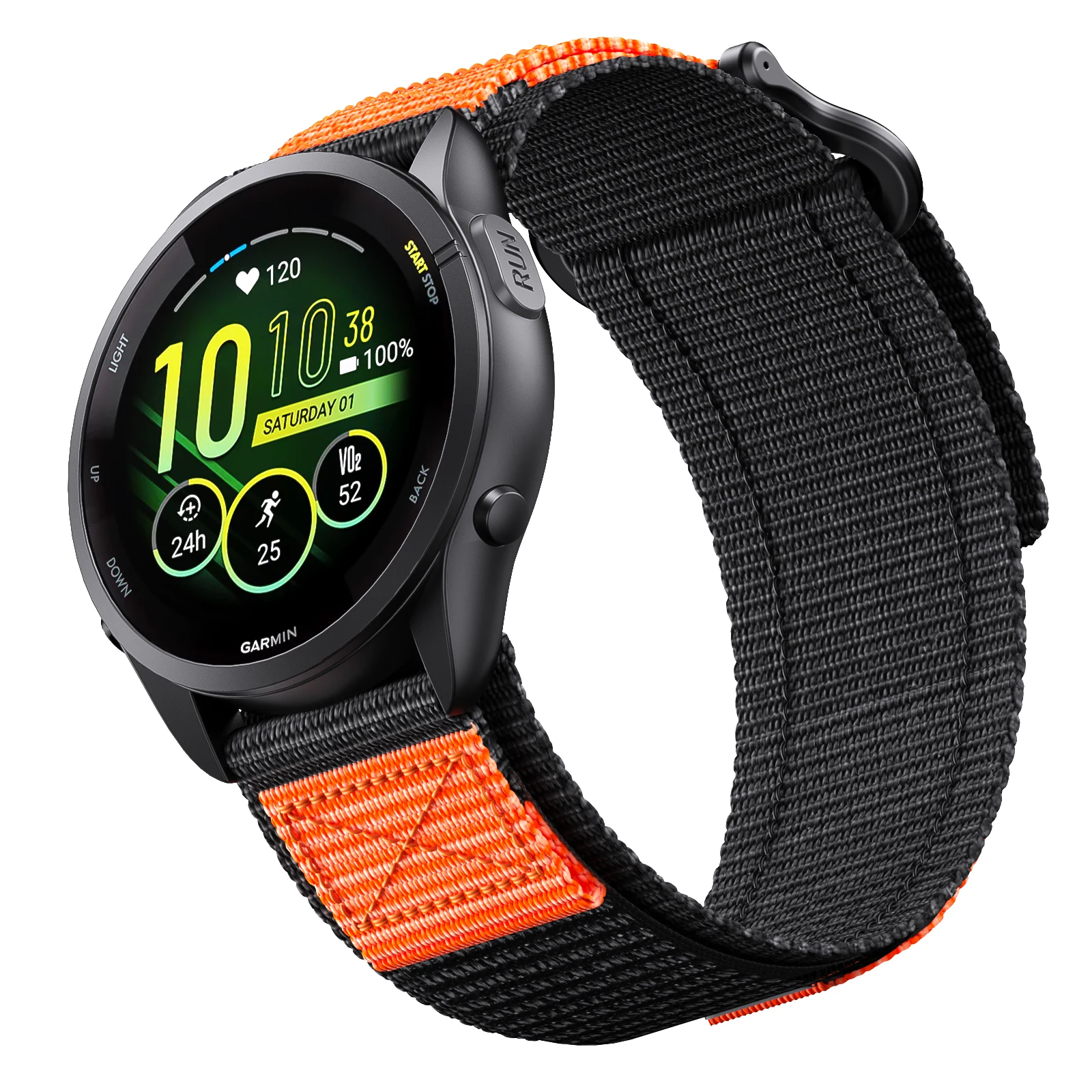 Universal 20mm Quick Release Velcro Nylon Watch Band
