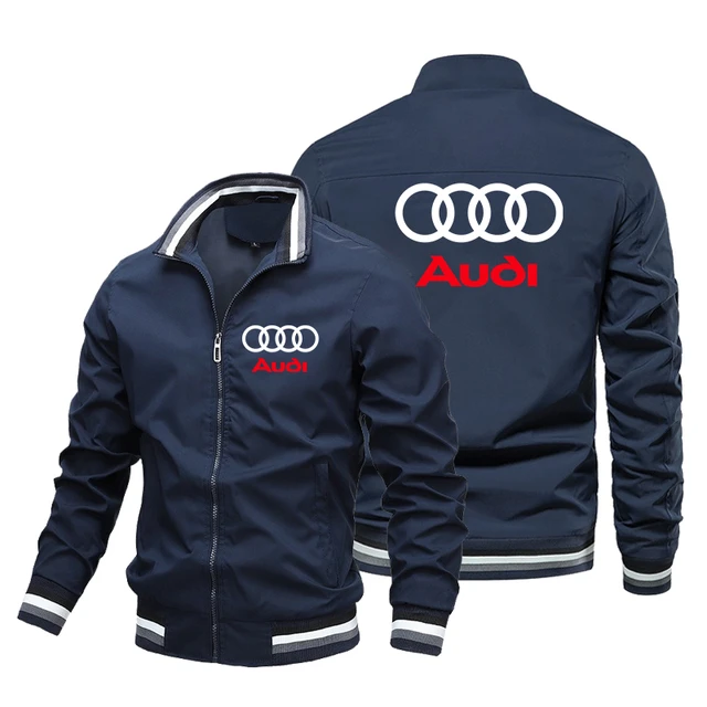 Veste de course de moto respirante pour hommes avec logo Audi