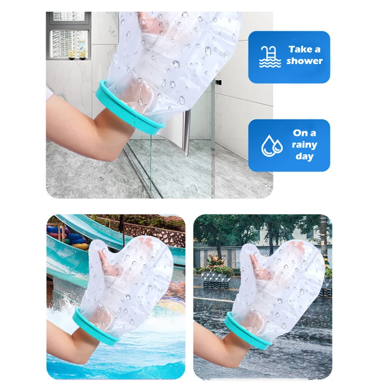 Description Picture 4 of itemChildren Adult Waterproof Shower Cover Seale Cast Bandage Protector Wound Fracture Leg Foot Arm Hand Bath Protective Ring Sleeve