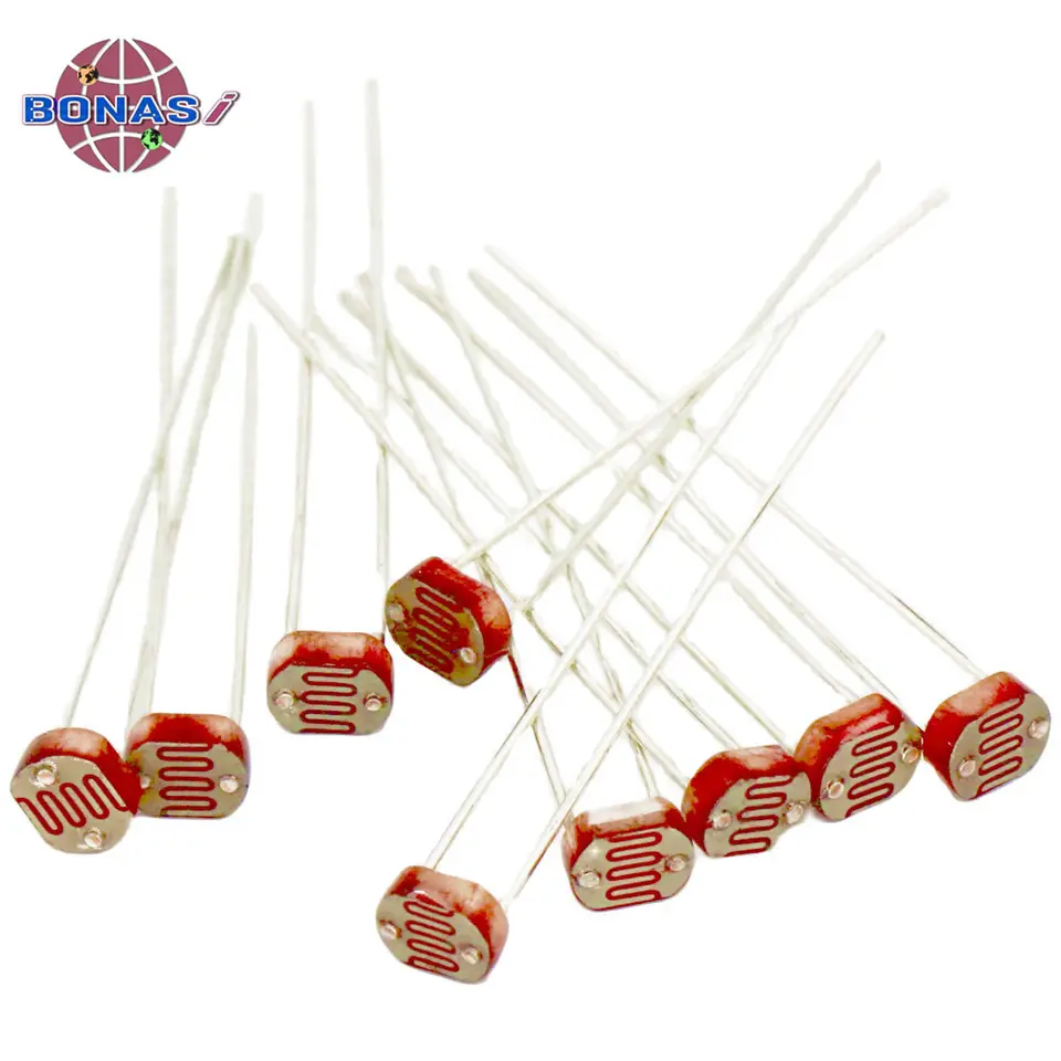 15x FOTORESISTENCIA GL5528 Tipo LDR 10k 1M Arduino Pic Pcb 5mm Fotorresistencia