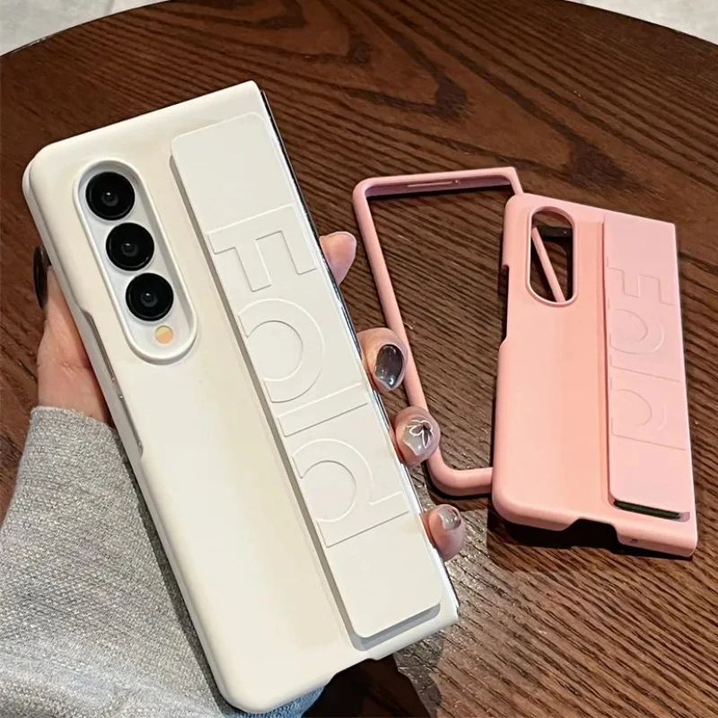 Luxury Soft Silicone Wrist Strap Holder Phone Case - Ultra Thin Matte Hard PC Cover