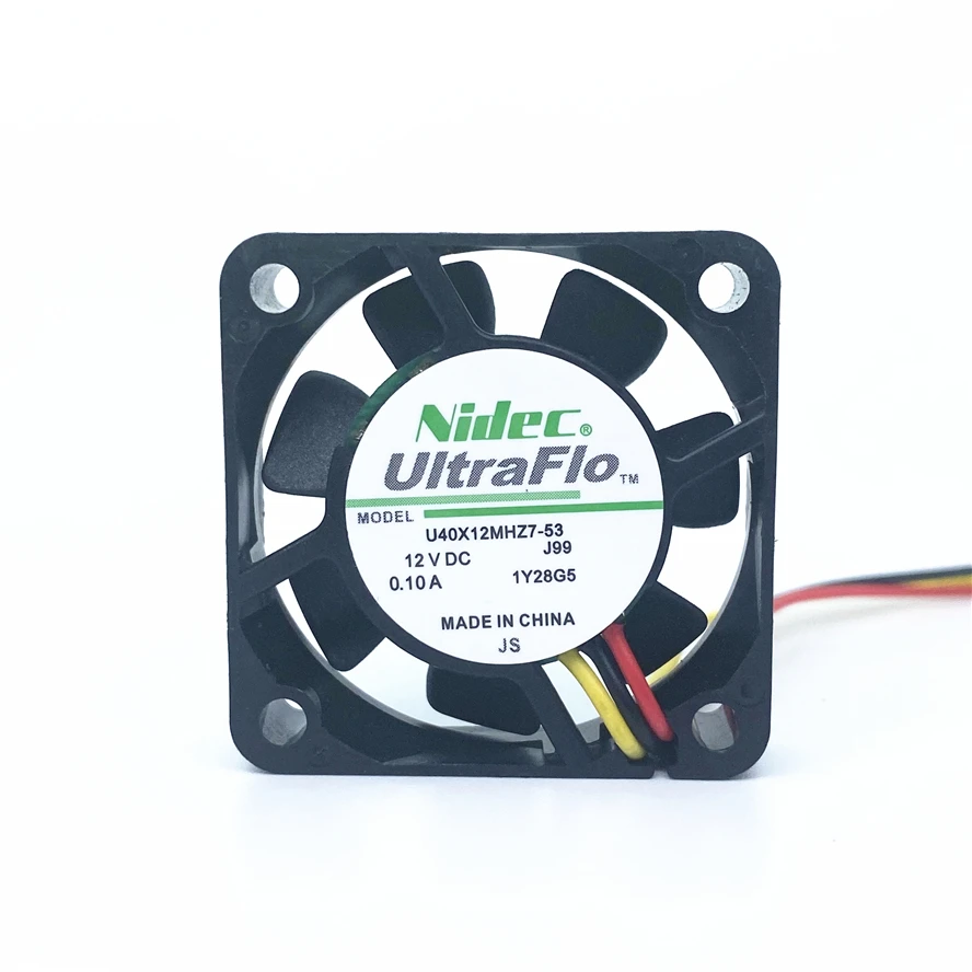 Nidec U40X12MHZ7-53 4010 40MM 40x40x10MM Cooling Fan 9000RPM DC12V 1.2W For 3D Printer North Bridge Chip Fan 3PIN hzdadeve kobra max 4010 cooling fan 24v 40x40x10mm dc for 3d printer anycubi vyper extruder hot end parts