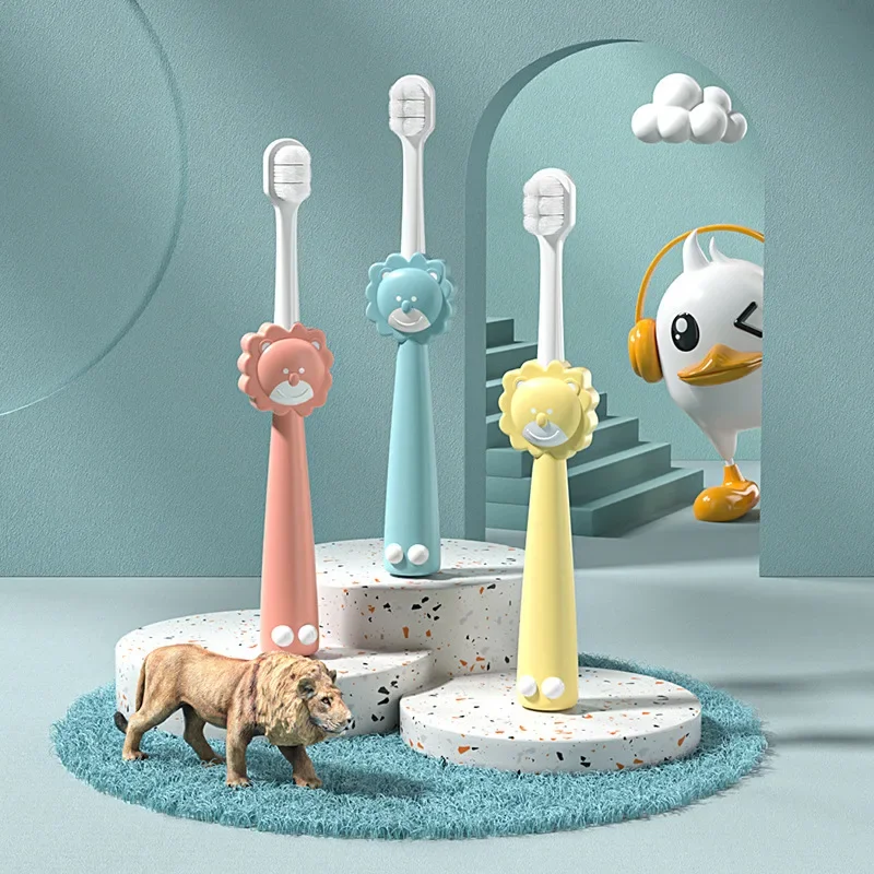 

1pcs Cartoon Little Lion Soft Bristles Toothbrush Kids Style Toothbrush for children Aged 2-6 years Tooth Brush Oral Care Tools