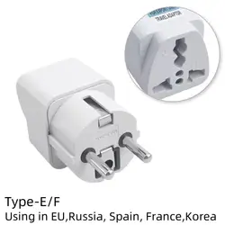 Universal Travel Plug Adapter | Compact Design for Global Use in US, EU, AU, and UK Sockets (A2)