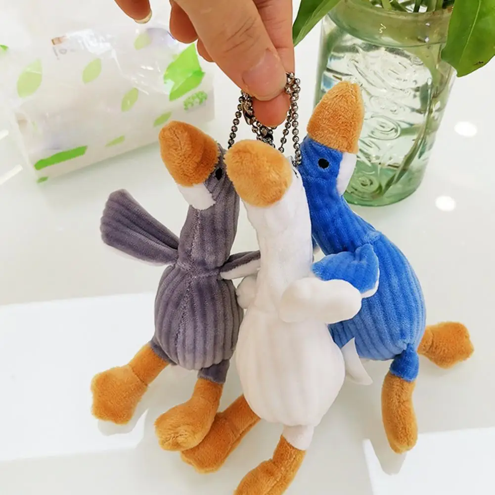 8cm Plush Pendant Fluffy Cute Animal Dolls Plush Toy Bag Decoration Duck Doll Key Chain Accessories Girl Birthday Gift