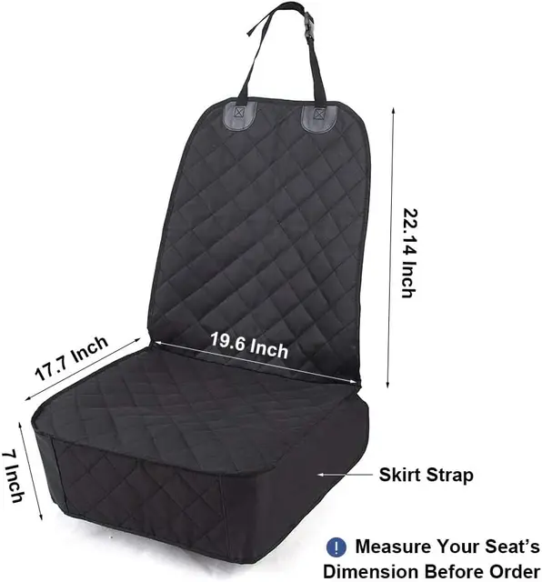 Dog Car Seat Cover 2 Pack, Waterproof Front Seat Car Cover for Cars, Trucks, and Suvs, Pet Front Cover for Cars 2
