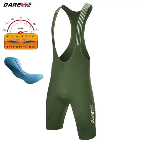 DAREVIE Cycling Bib Shorts Seamless 4.0 Italy ELASTIC-INTERFACE Pad Cycling Shorts Diamond Leg Gripper Men's Bretelelle Shorts - Image 10