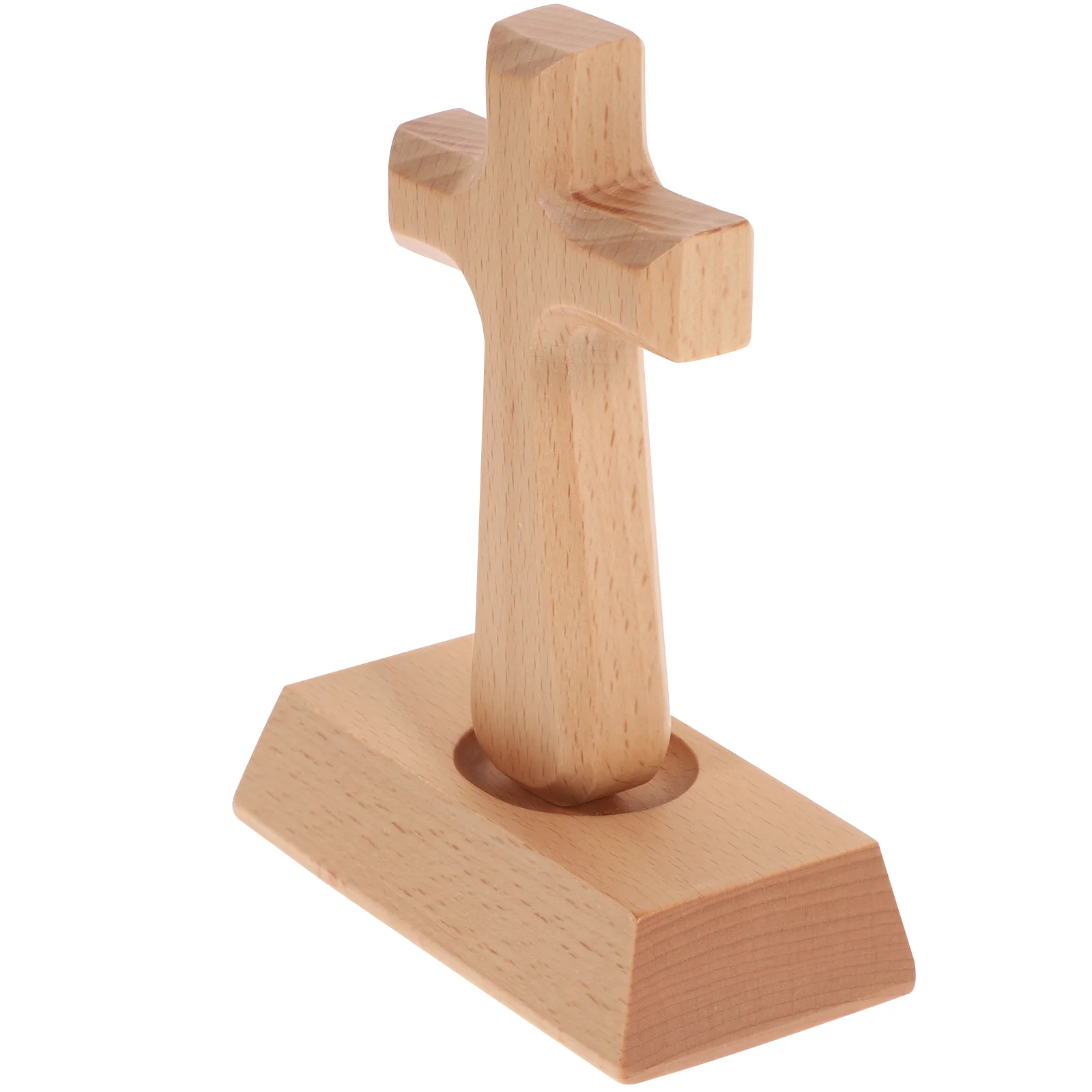 

Standing Cross Wood Wooden Cross Ornaments Jesus Cross Wooden Wood Cross Wall Decor Wood Crosses for Crafts Crucifix Wall Cross