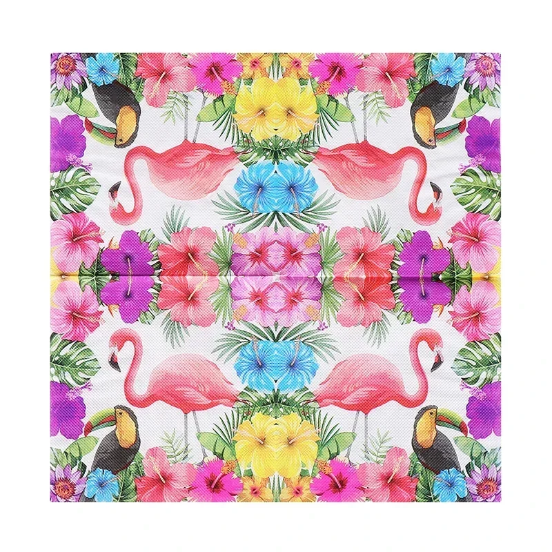 10/20pcs 2-Ply New Restaurant Colorful Printing Paper Napkins Household Dining Table Mouth Cloth 33*33cm Facial Tissue Flamingo