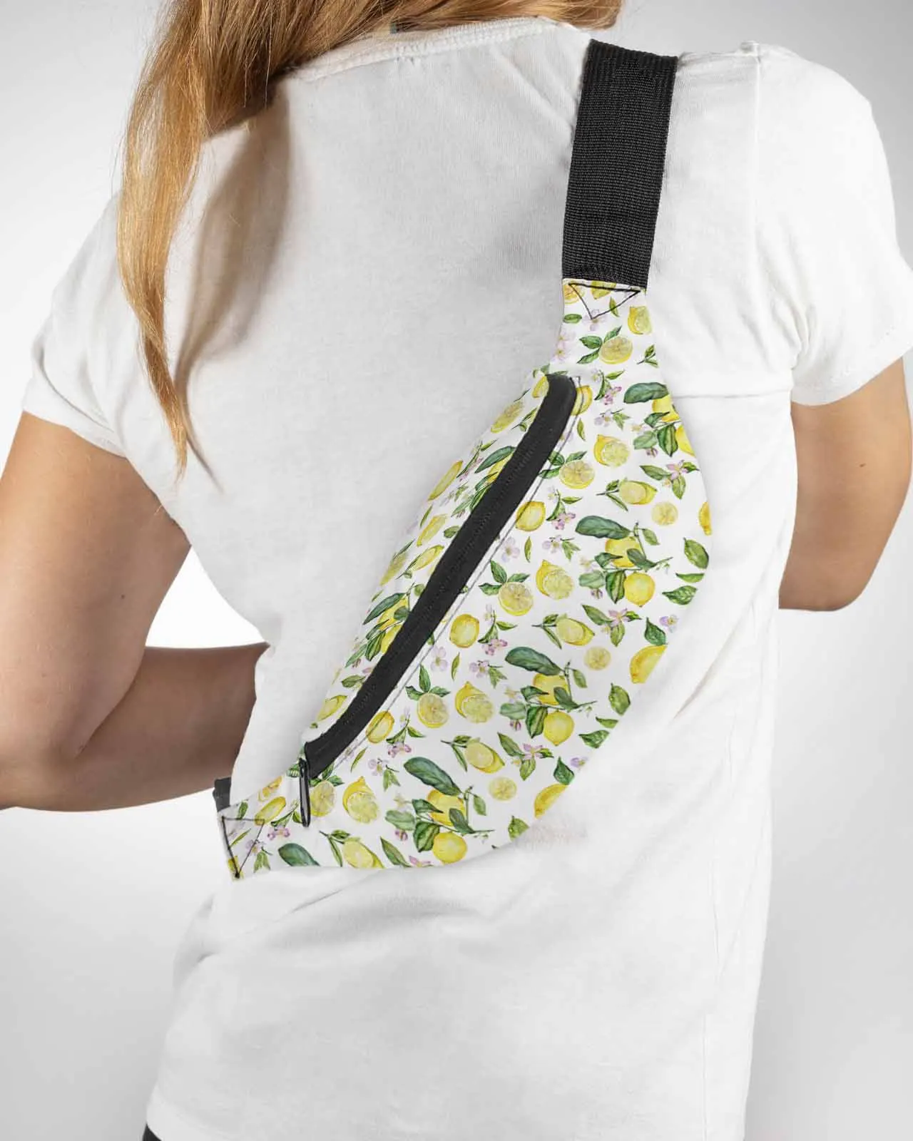 

Summer Watercolor Lemon Phone Belt Bag Wallet Pouch Waterproof Banana Hip Bags Waist Bag Fanny Pack for Women Men