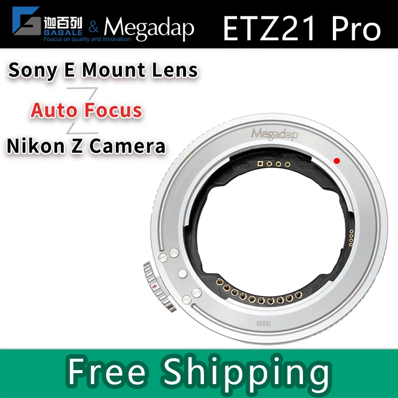 Gabale Megadap Etz21 Pro Adattatore Per Obiettivo Con Messa A Fuoco Automatica Per Sony Sigma Tamron E Mount Lens Per Fotocamere Nikon Z Z9/Z8/Zf/Zfc/