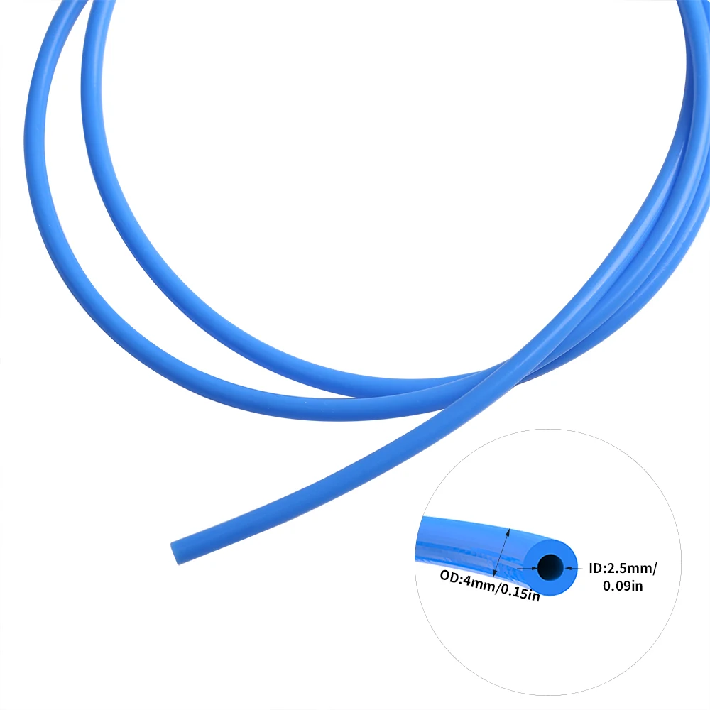 PTFE 튜브 ID 2.5mm 테플론 튜브 파이프, V5 V6 J-헤드 핫엔드 보우덴 압출기 1.75mm 필라멘트 3D 프린터 액세서리, 1 계량기