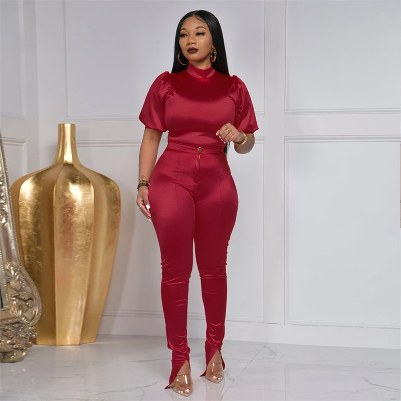 Turtleneck Pants Set - Ladies On Deck