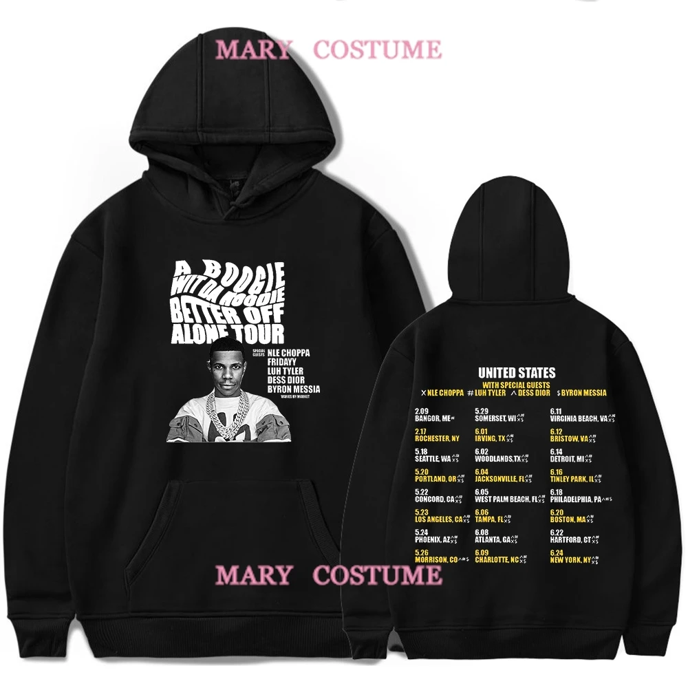 

A Boogie Wit A Hoodie Better Off Alone Concer Tour 2024 Hoodies Merch For Fan Unisex Trendy Casual Streetwear