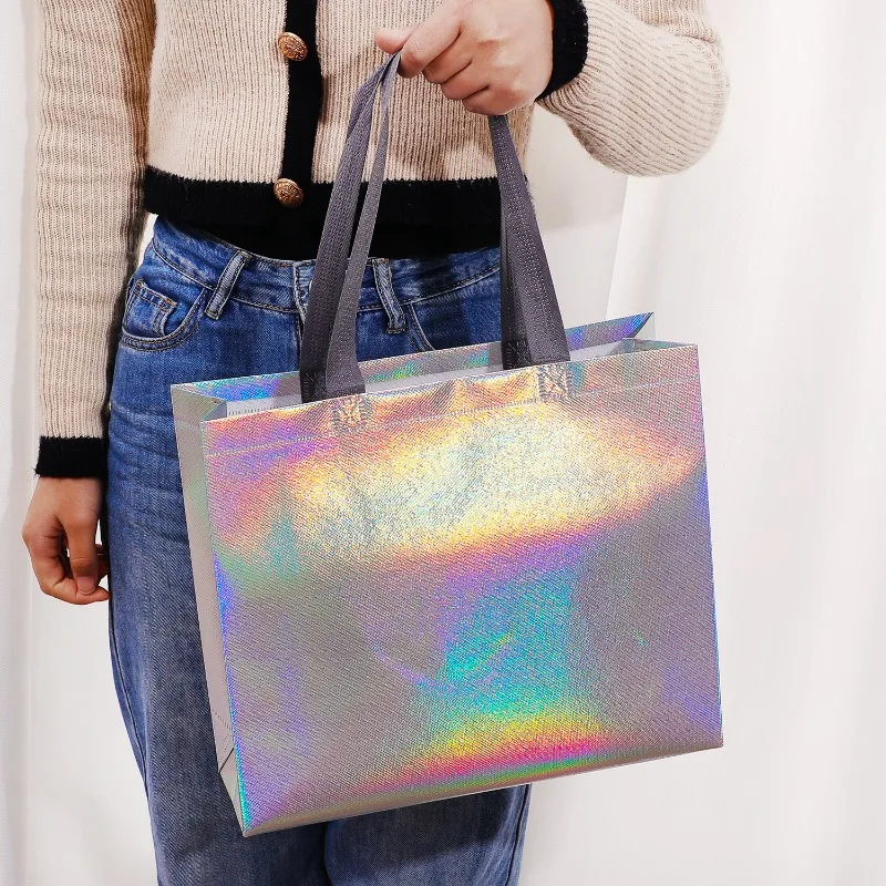 Organza Gift Bags Party Gift Bags 1-10Pcs Nonwoven Tote Bags for Party Favors