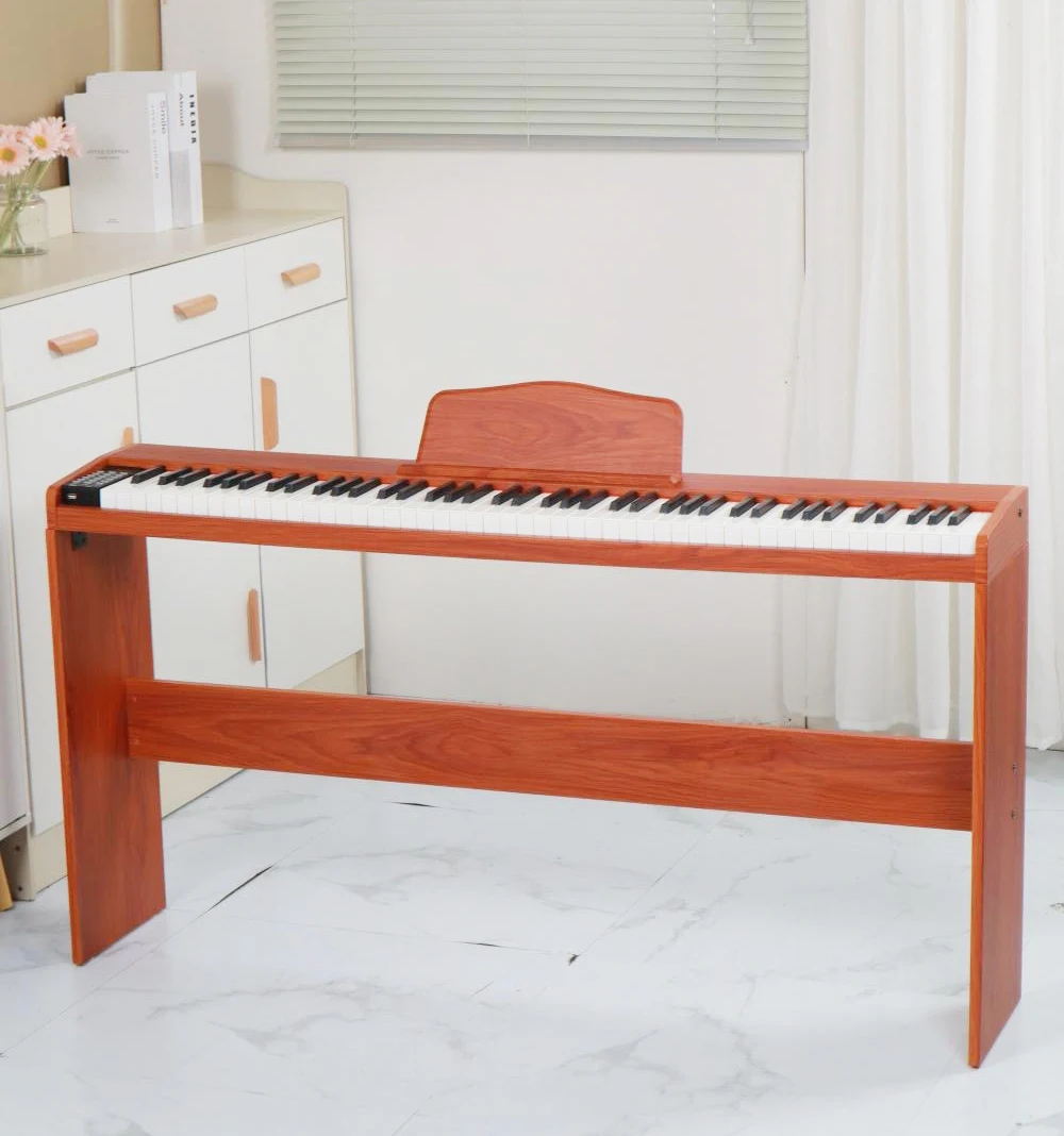 Hot Sale LED Digital Display Wooden Music Piano Multi-functional Electric Piano 88 Touches Keyboard Digital