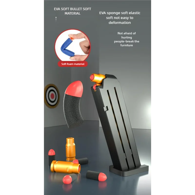 Desert Eagle Ejector Soft-Shell Pistol M1911 Glock Children's Toy Simulation Pistol toy guns