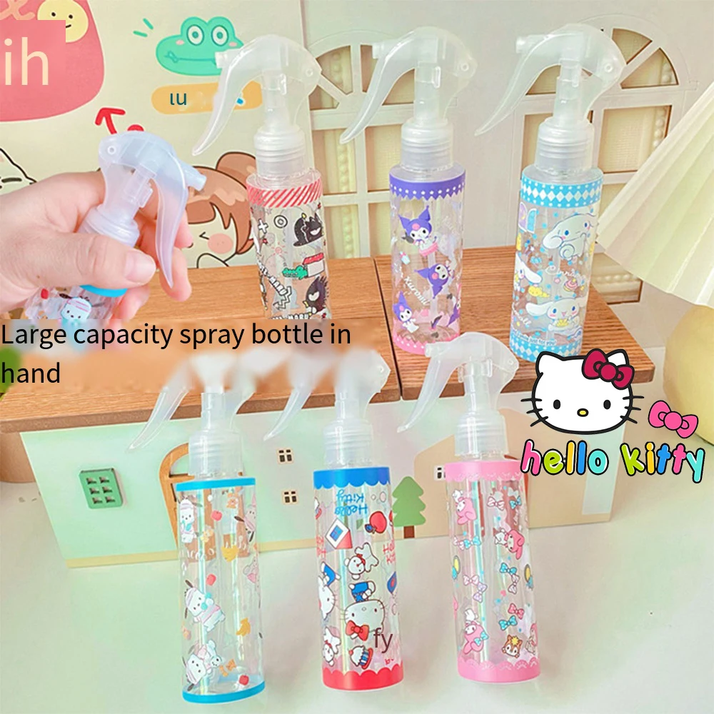 

120ml Hello Kitty Sanrio Liquid Dispensing Bottle Kawaii Anime Kuromi Cute Cartoon Cinnamoroll Pom Purin Cosmetic Water Bottl
