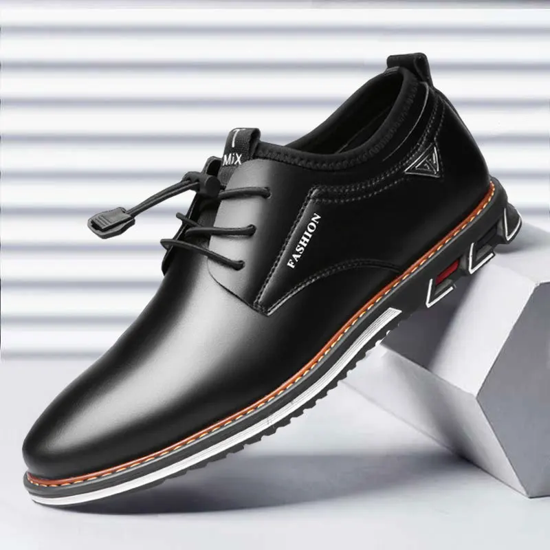 

New Men Shoes Leather Cowhide Comfortable Low-top British Casual Single Formal designer shoes men 2023