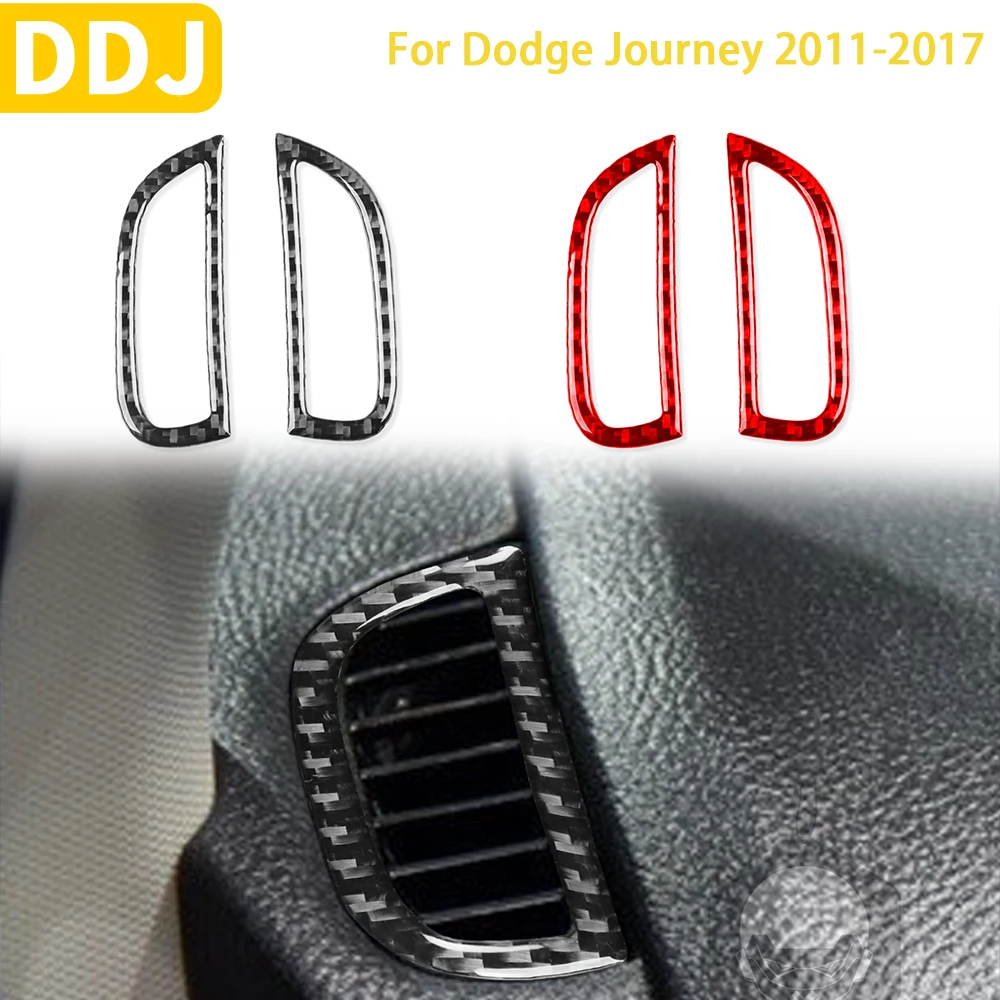 

Аксессуары для Dodge Journey 2011-2017 углеродное волокно интерьер автомобиля боковой деформатор Выпускной воздух рама наклейка украшение