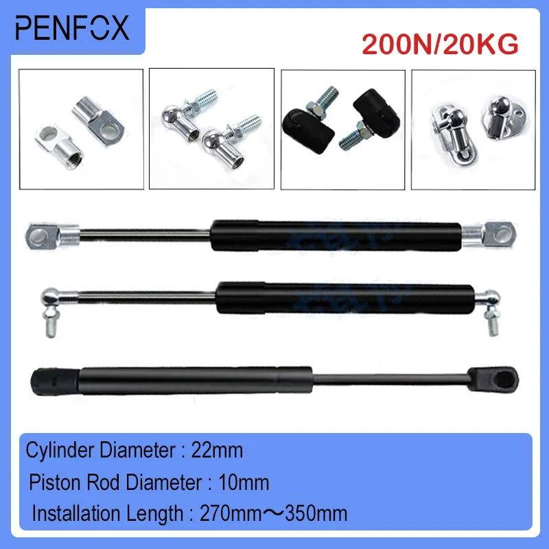 1 шт. 270 мм-350 мм 20 кг/н универсальные распорки, газовая пружина, амортизатор, гидравлический подъемник, стойка, стойка, RV, кровать, машина для автомобиля