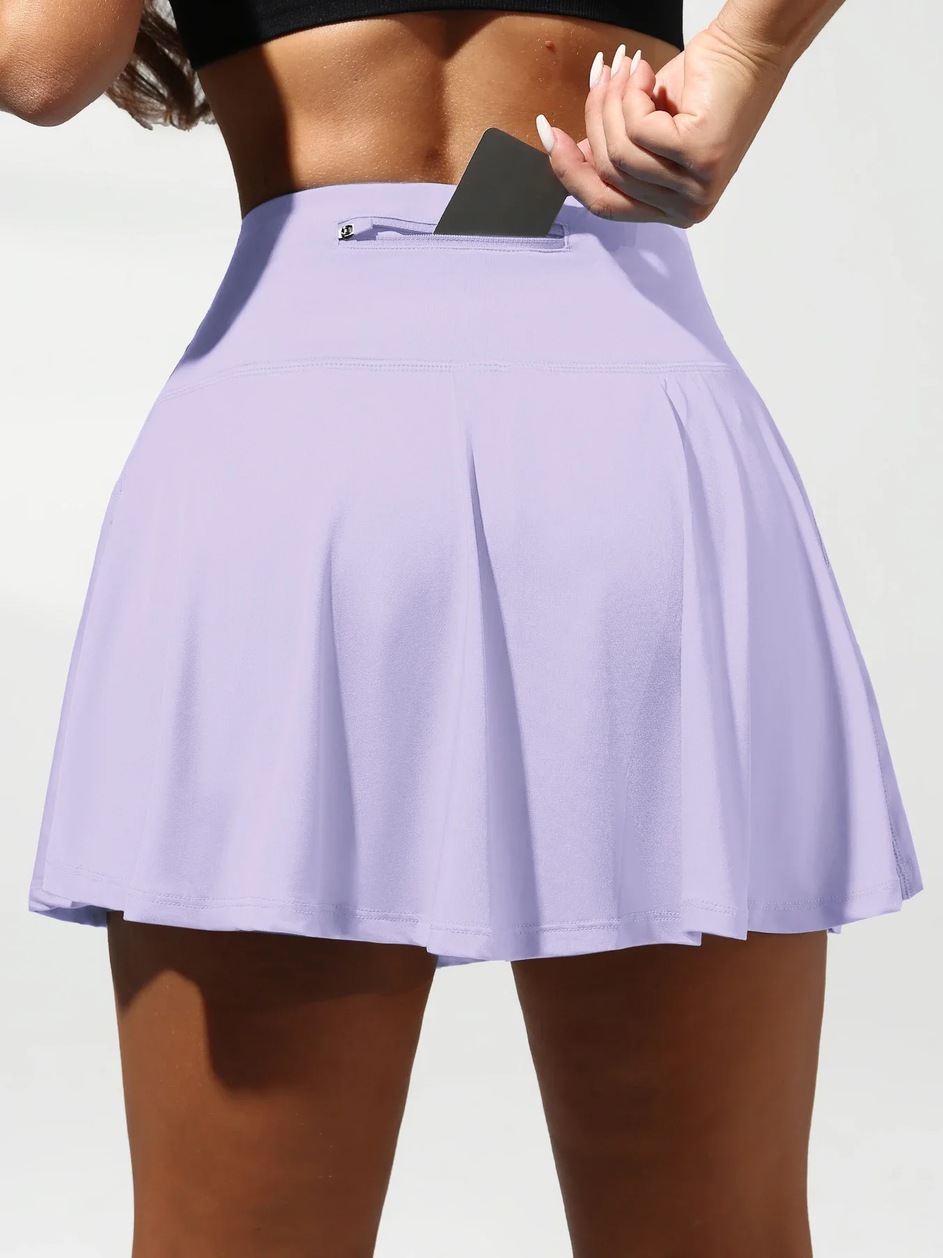 Womens Tennis Skirt With Pockets High Waisted Athletic Golf Skorts Running Fitness Workout Skirts