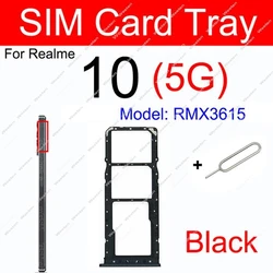 Sim Card Tray Slot Holder Adapter Replacement (10 - 5G - Black)