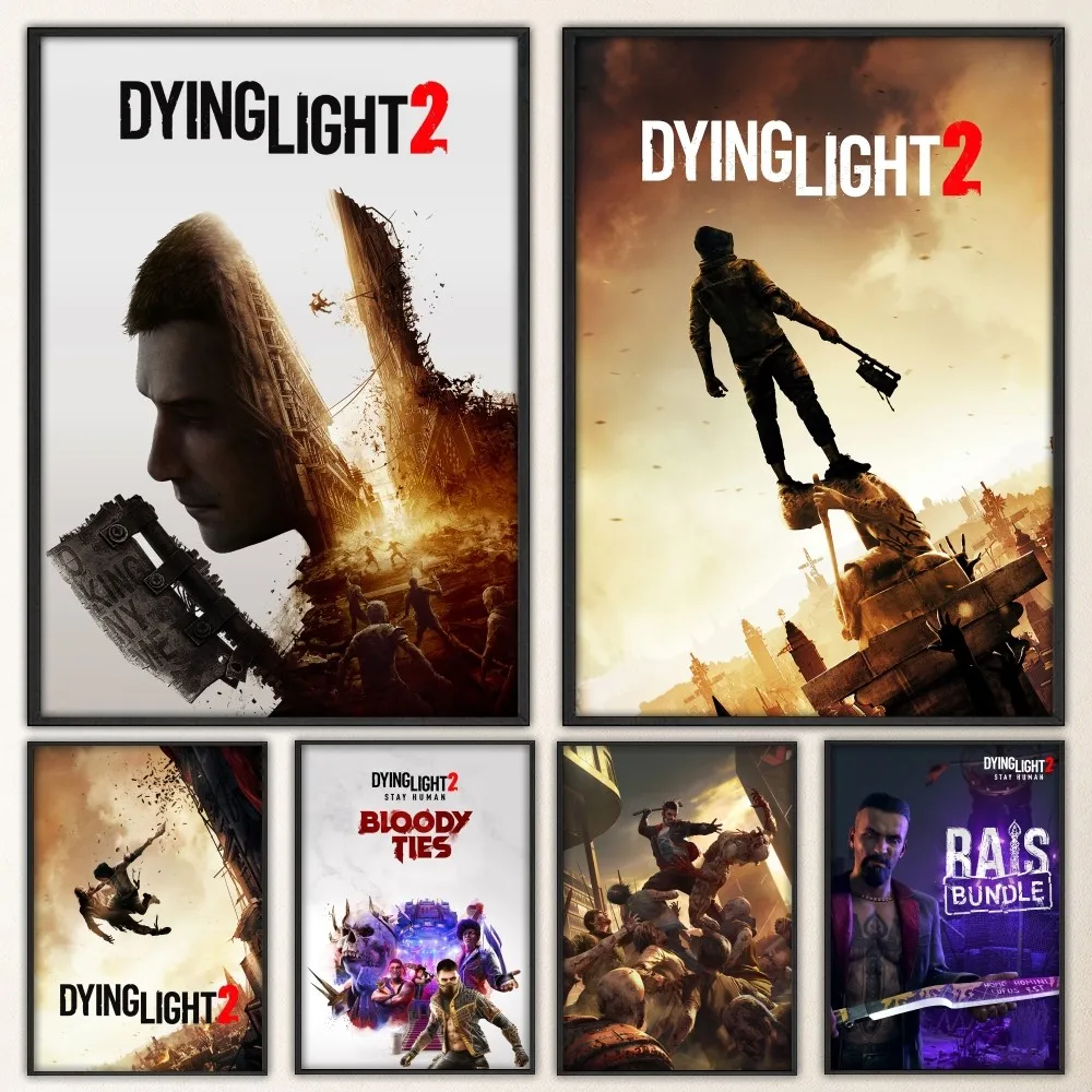 Dying Light 2 1 Hot Videogioco Poster Stampe Poster Pittura Murale Camera Da Letto Soggiorno Wall Bar Ristorante Sticker Piccolo