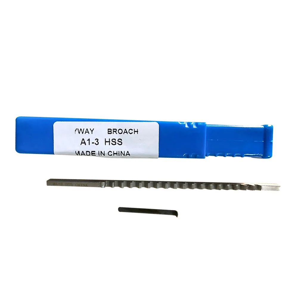 Keyway Broach Tools 3mm Push-Type Keyway Broach A1 Metric Size HSS Keyway Cutting Tool Knife For CNC Router Metalworking