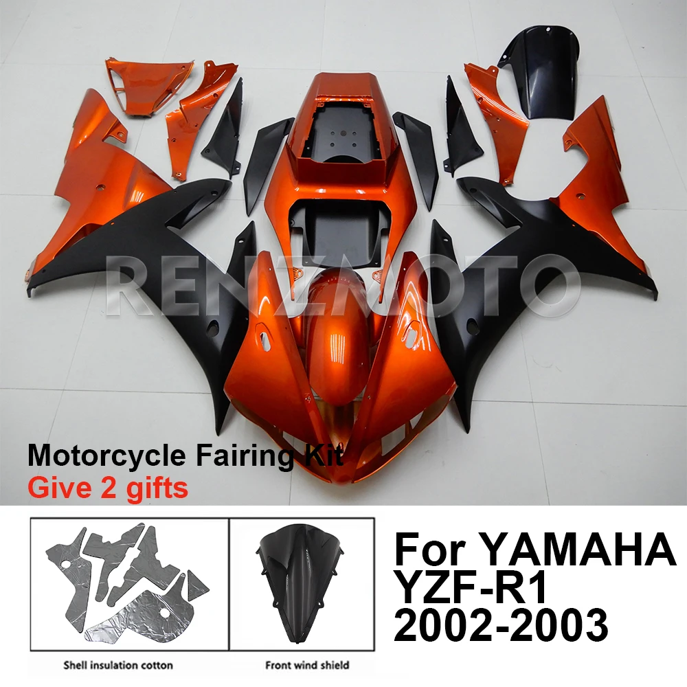 

Motorcycle Fairing Set Body Kit Plastic For YAMAHA YZF-R1 YZF R1 2002-2003 Accessories Injection Bodywork Y1003-106a